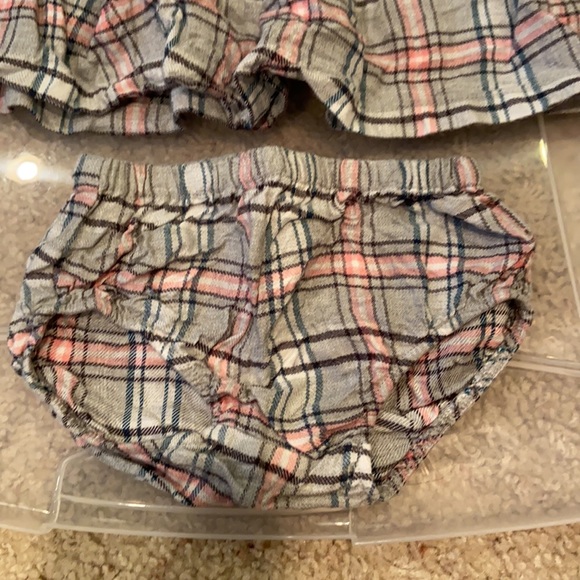 Carter’s flannel plaid dress bloomers 12 months - Picture 2 of 10